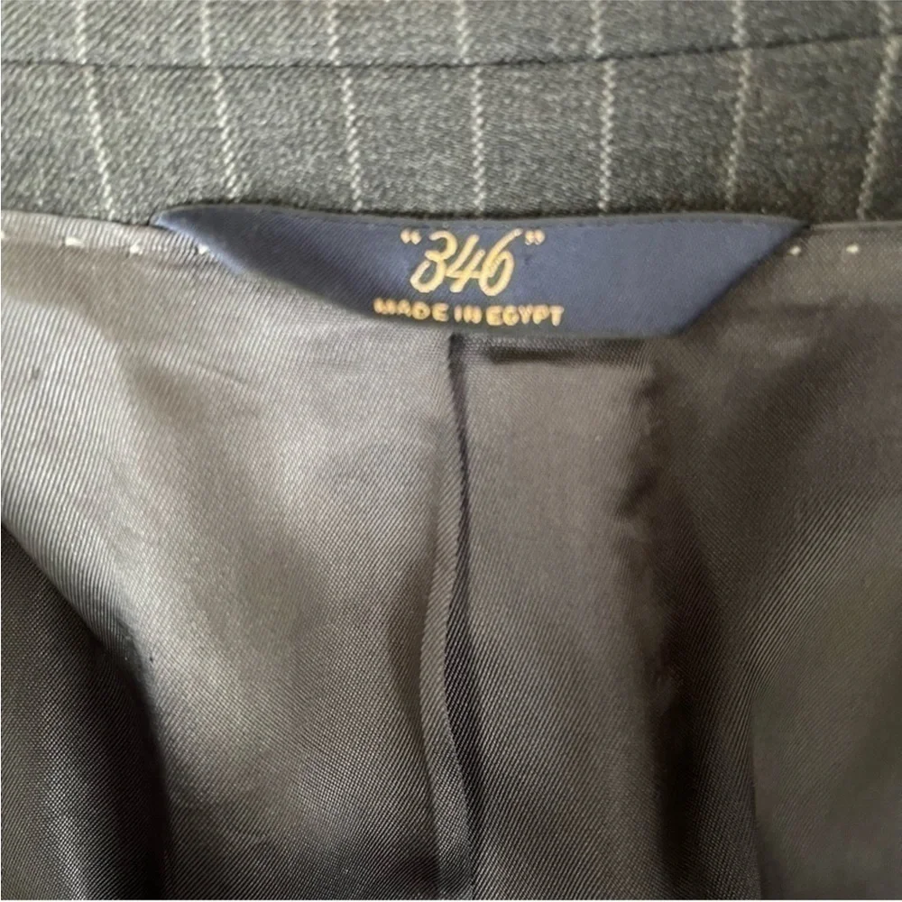Brooks Brothers Wool Sport Coat Gray Pinstripe 44L